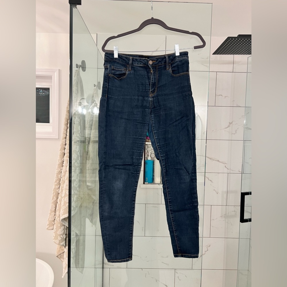 Dark wash skinny jeans - stretchy - vervet - size 29